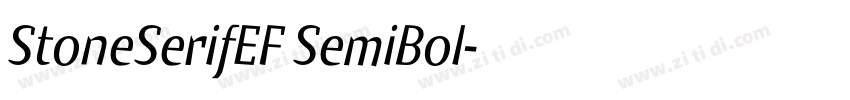StoneSerifEF SemiBol字体转换